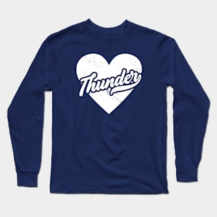 Vintage Thunder School Spirit // High School Football Mascot // Go Thunder Long Sleeve T-Shirt